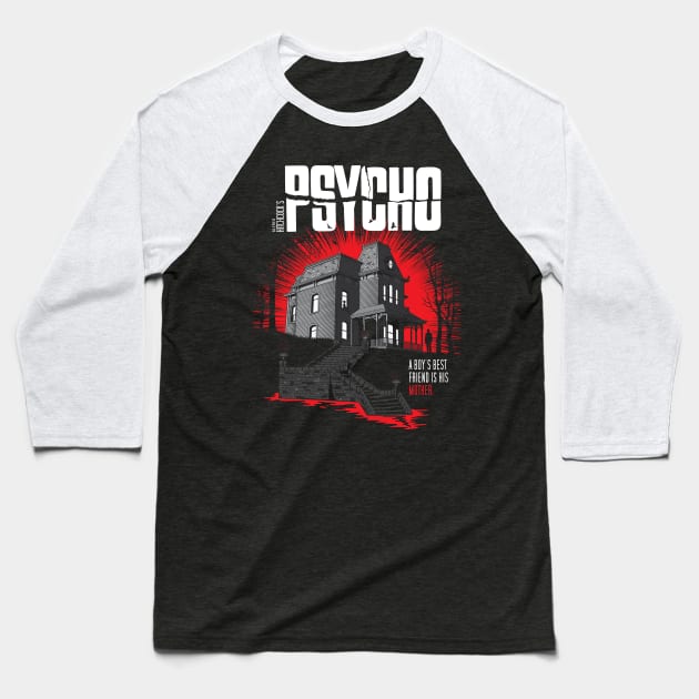 Psycho Baseball T-Shirt by OutdoorMayhem